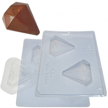 Forma De Chocolate - Forma De Chocolate Especial 3 Partes - Ovo Diamante 100 Gr - BWB1416